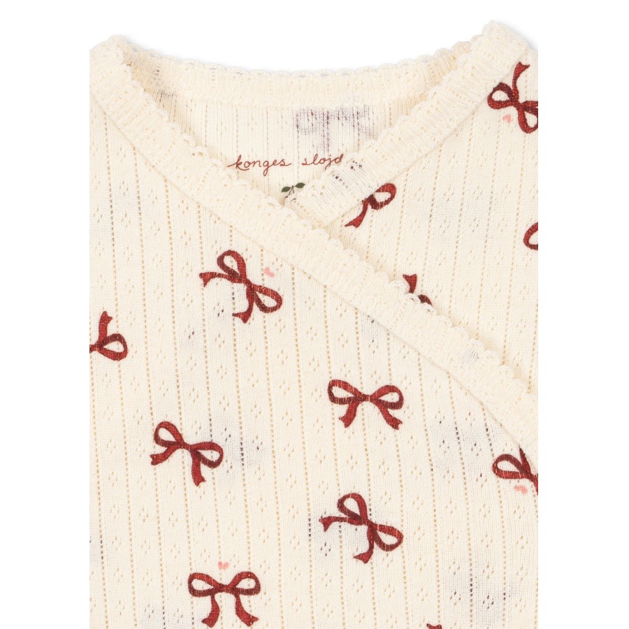 Konges Sløjd - Slå-om-body - Newborn - Minnie - Bow Rouge - Billede 3