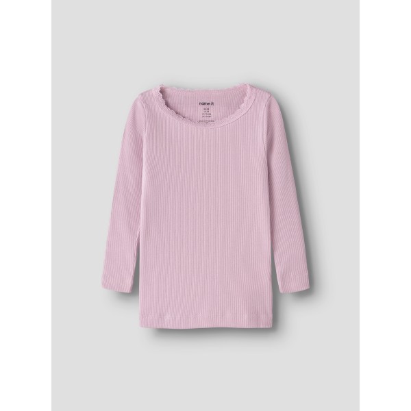 Name It - Bluse - Kab - Rib - Fragrant Lilac