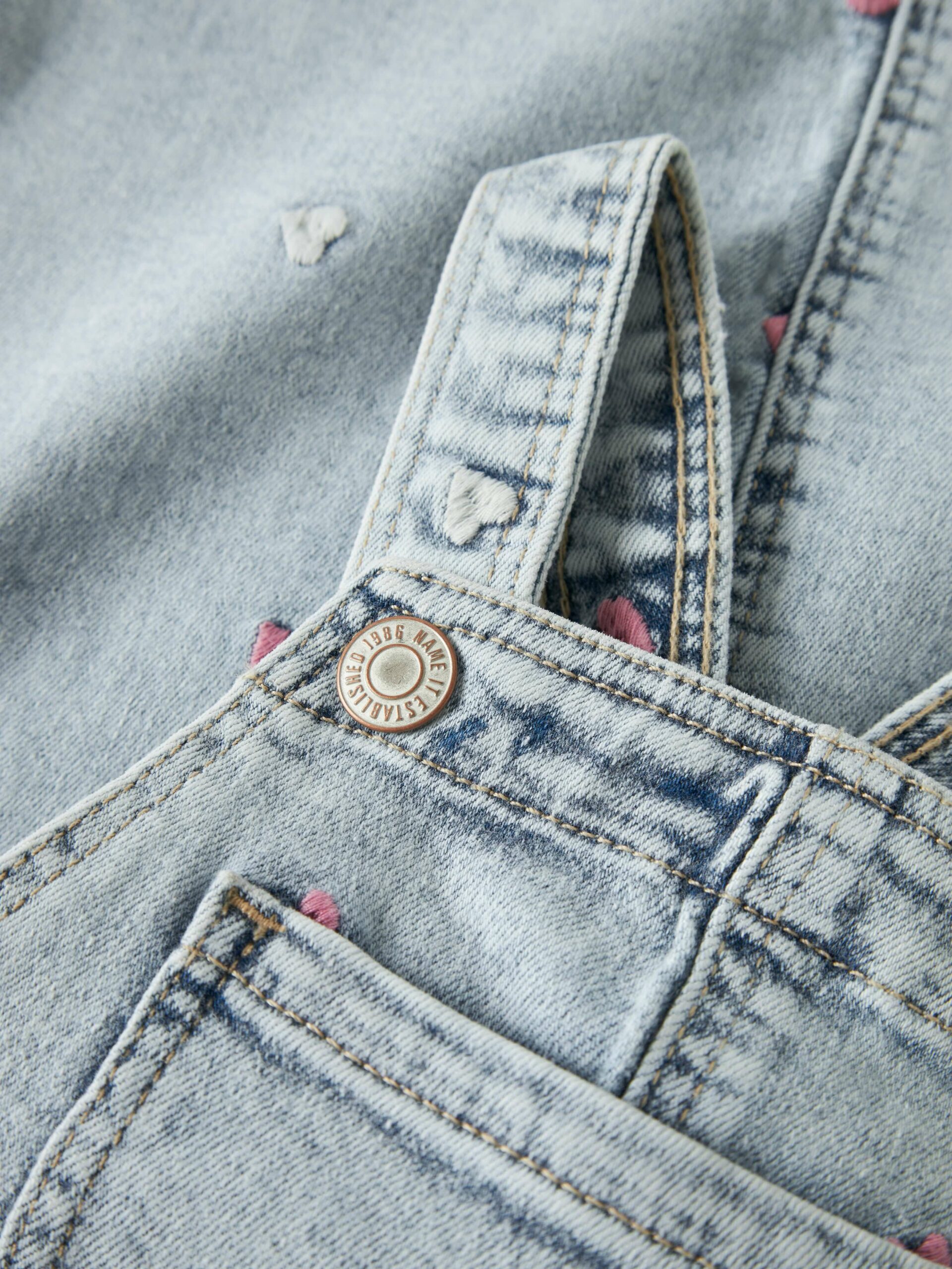 Name It - Denim spencer - Elina - Light Blue Bleached - Billede 3