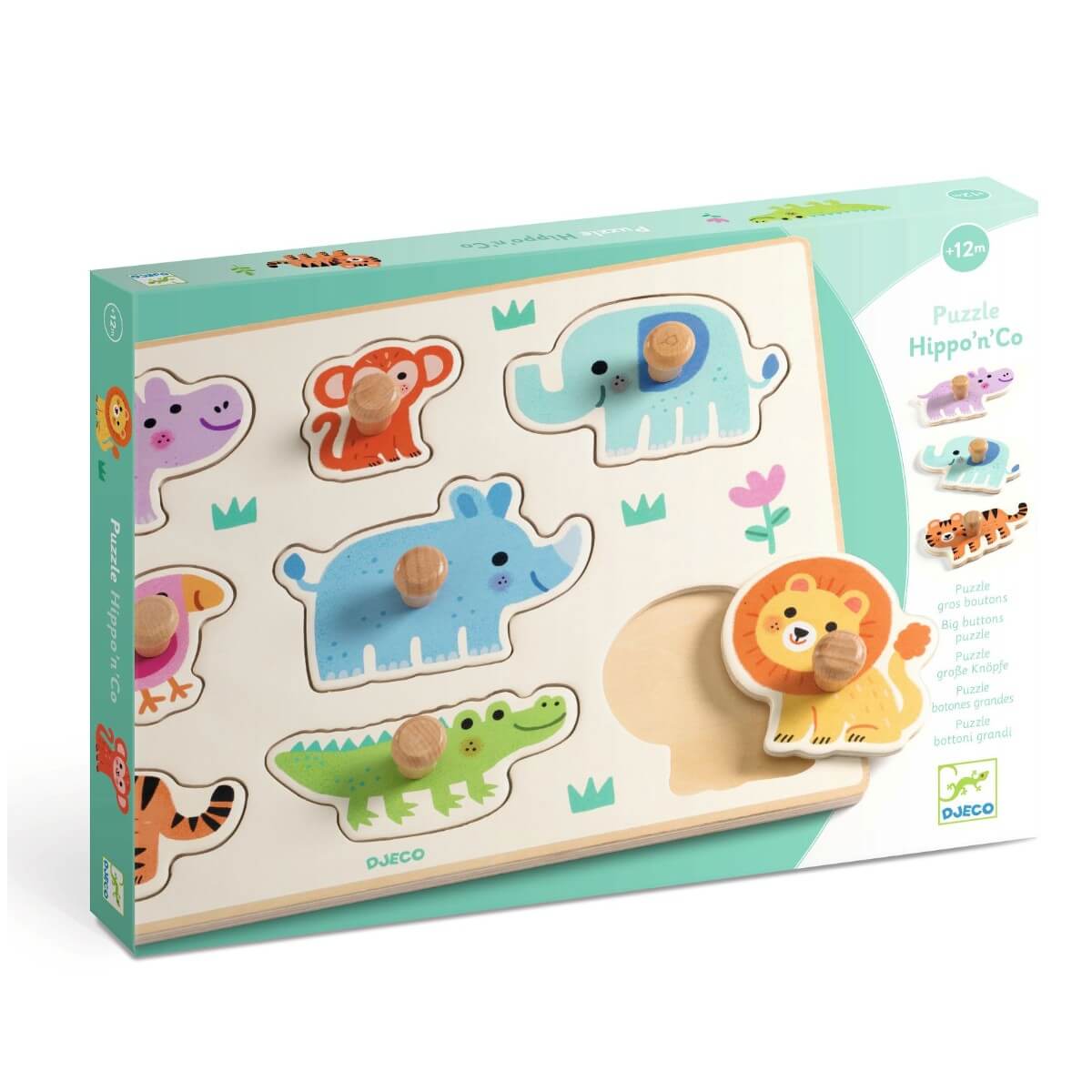 Djeco - Puslespil - Hippo'n'Co - Billede 2