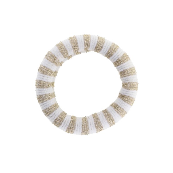 By Stær - Hårelastik - Ea - Hvid Guld Glitter