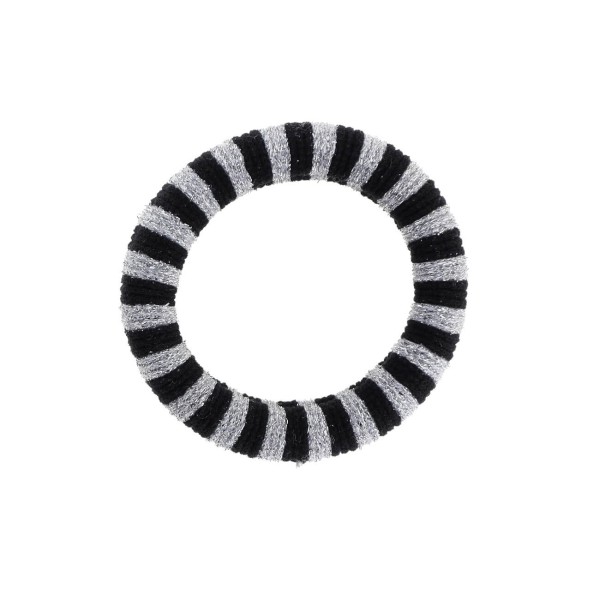 By Stær - Hårelastik - Ea - Sort Sølv Glitter