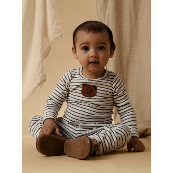 Lil' Atelier body med broderet bamse