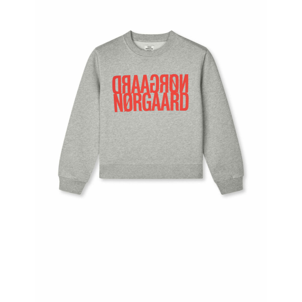 Sweatshirt med spejlvendt Nørgaard-logo