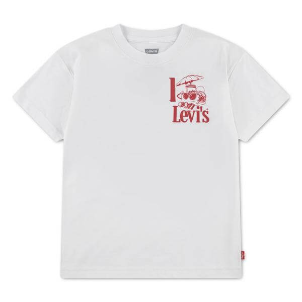 Levis - T-shirt - Burger Meal - Bright White - Billede 2