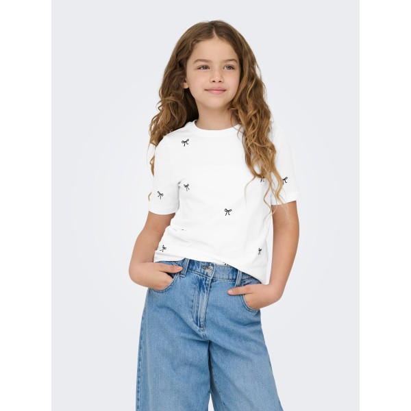 Kids Only t-shirt med broderi