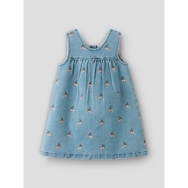 Denimkjole med kirsebær