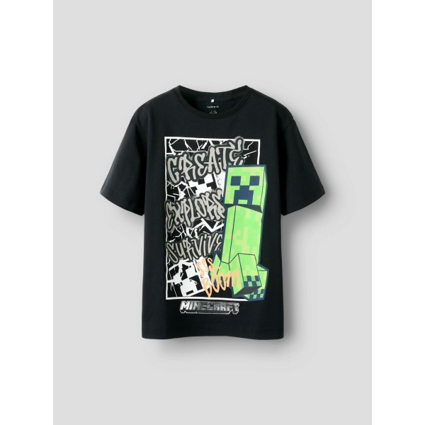Name It - T-shirt - Mase Minecraft - Black