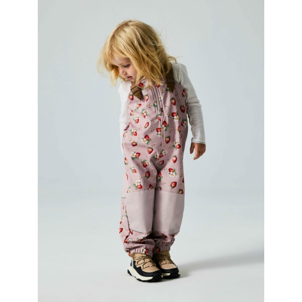 Softshell overall med jordbærprint