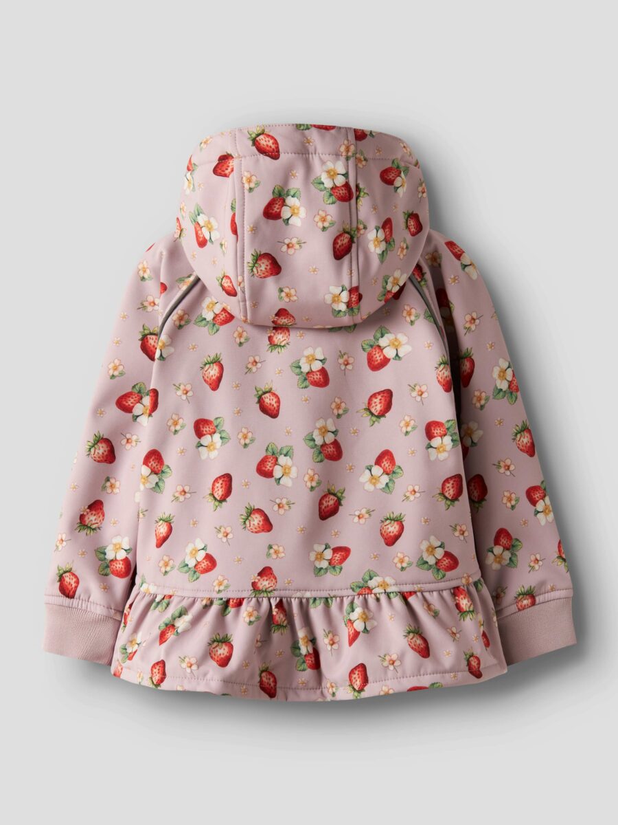 Name It - Softshell Jakke - Alfa - Keepsake Lilac Strawberry - Billede 3