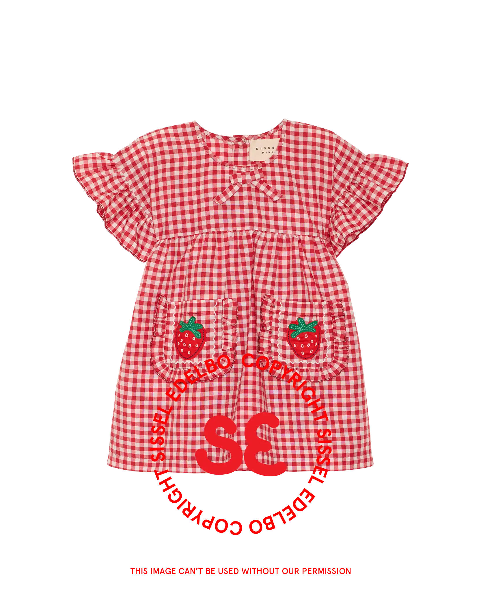 FORUDBESTILLING: Sissel Edelbo Mini - Kjole - Ohio - Red Checks - Billede 3