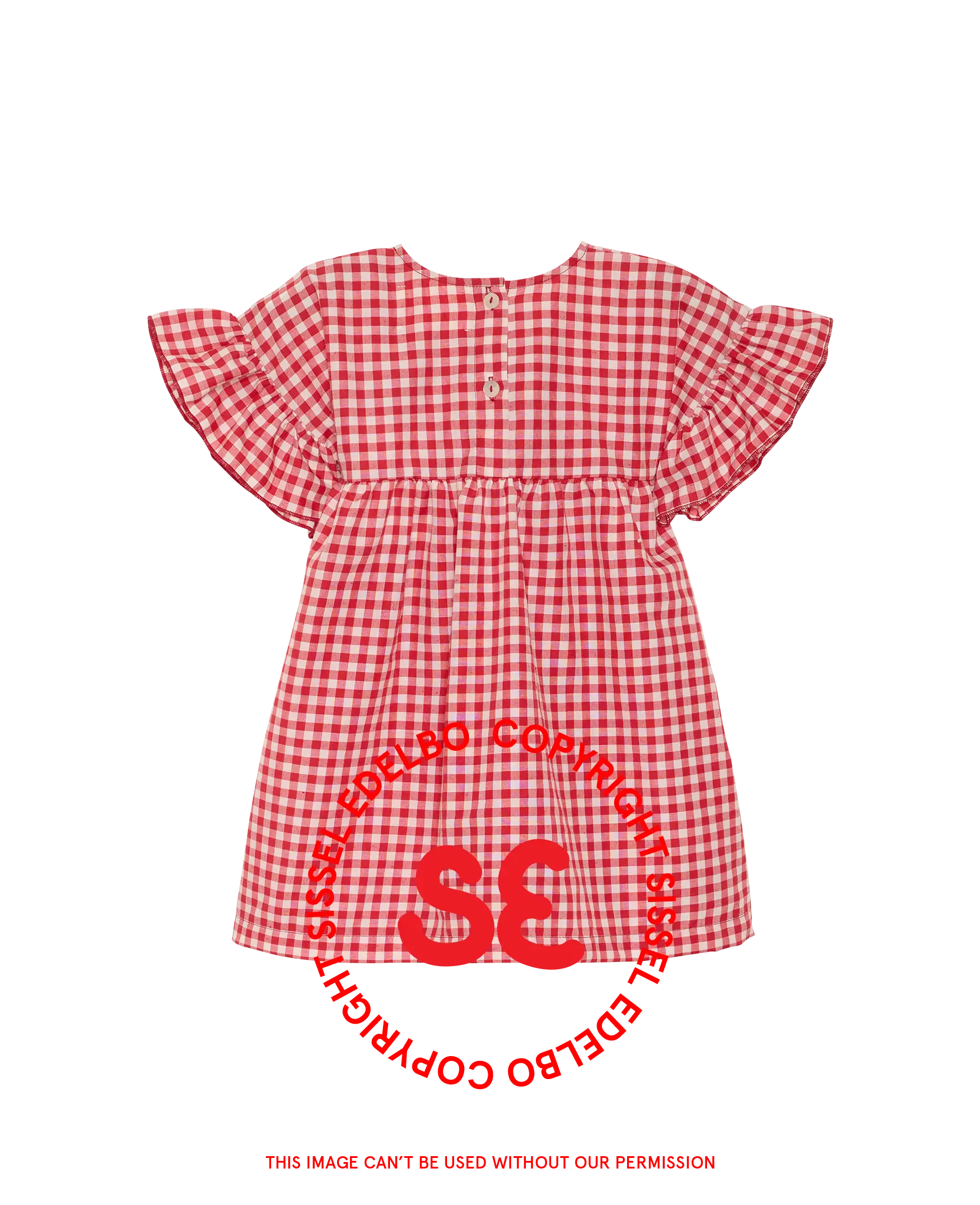 FORUDBESTILLING: Sissel Edelbo Mini - Kjole - Ohio - Red Checks - Billede 2