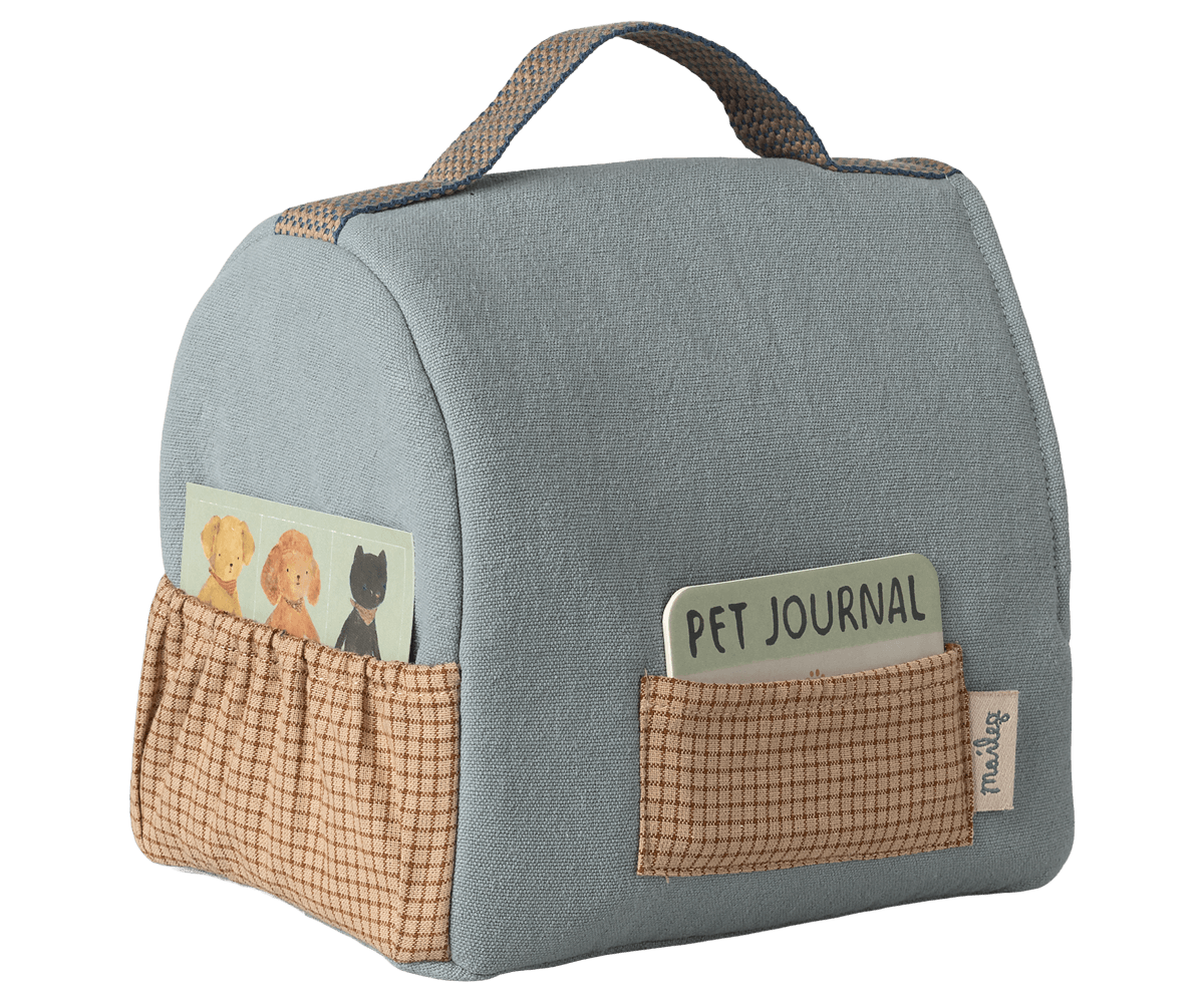 Maileg - Kæledyrstaske - Lille - Blå - Billede 2