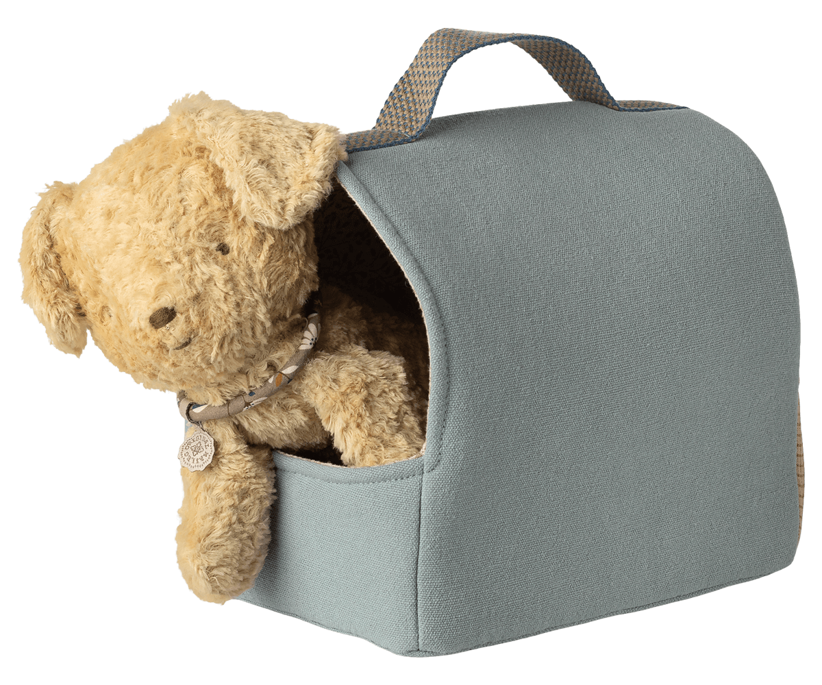 Maileg - Kæledyrstaske - Lille - Blå - Billede 3