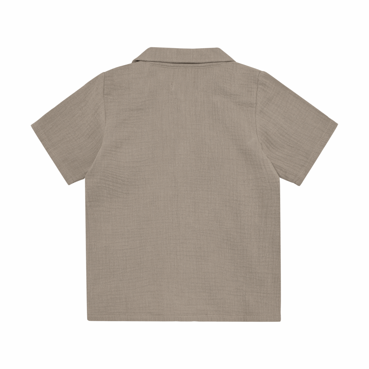 Huttelihut - Kortærmet Skjorte - Muslin - Moon Rock - Billede 4