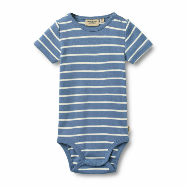 Kortærmet stribet body fra Wheat