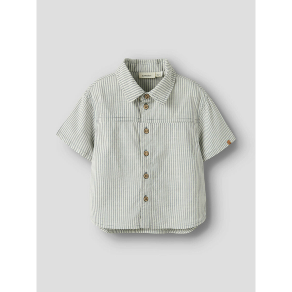Kortærmet stribet skjorte fra Lil Atelier