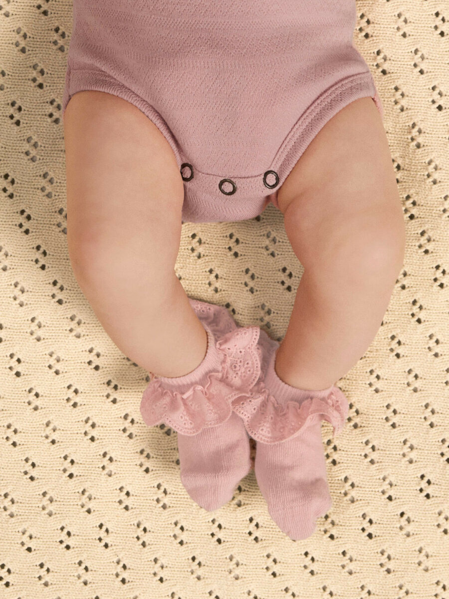 Lil' Atelier - 2-pak - Strømpe - Dertrud - Misty Rose - Billede 2