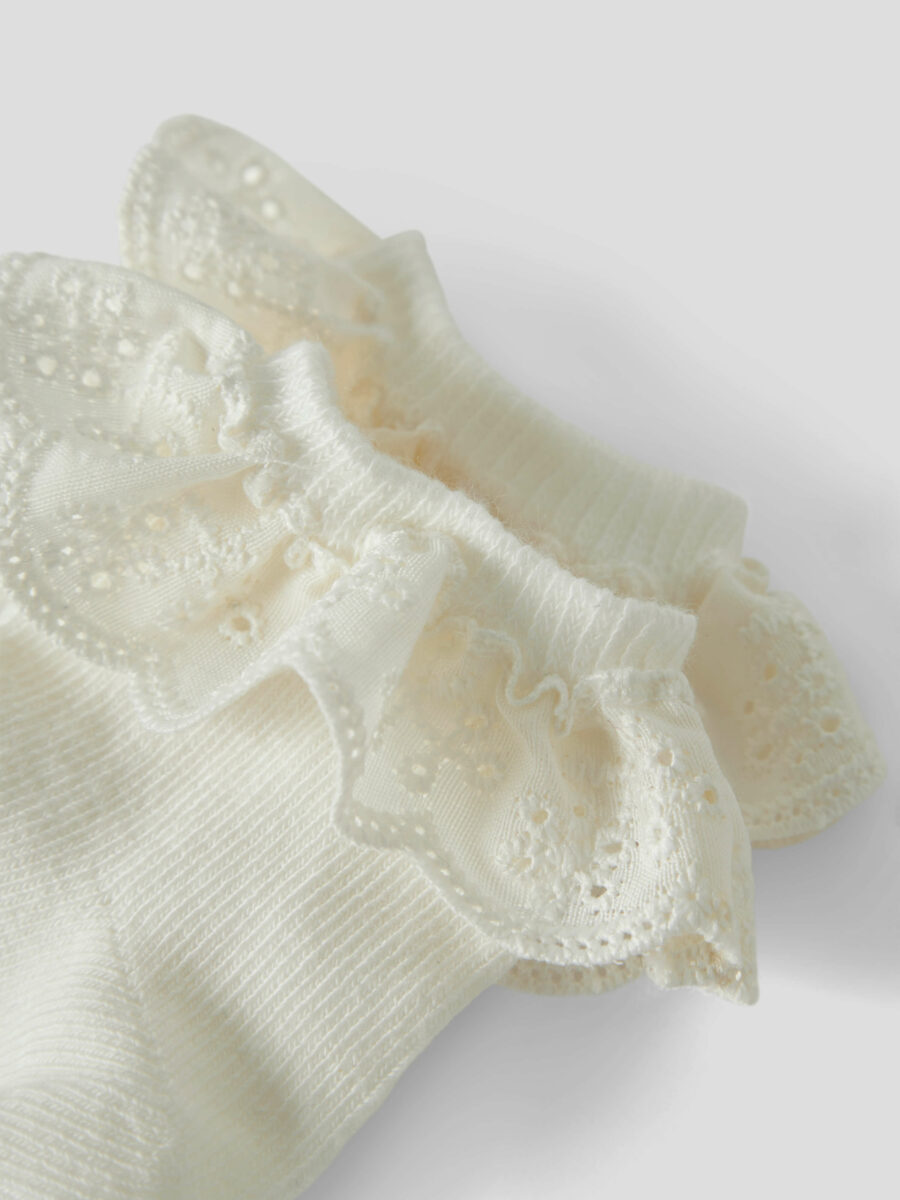 Lil' Atelier - 2-pak - Strømpe - Dertrud - Coconut Milk - Billede 3