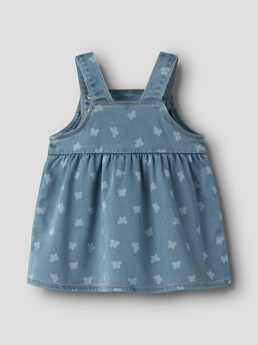 Name It - Spencer Kjole - Mille - Light Blue Denim Butterfly - Billede 3