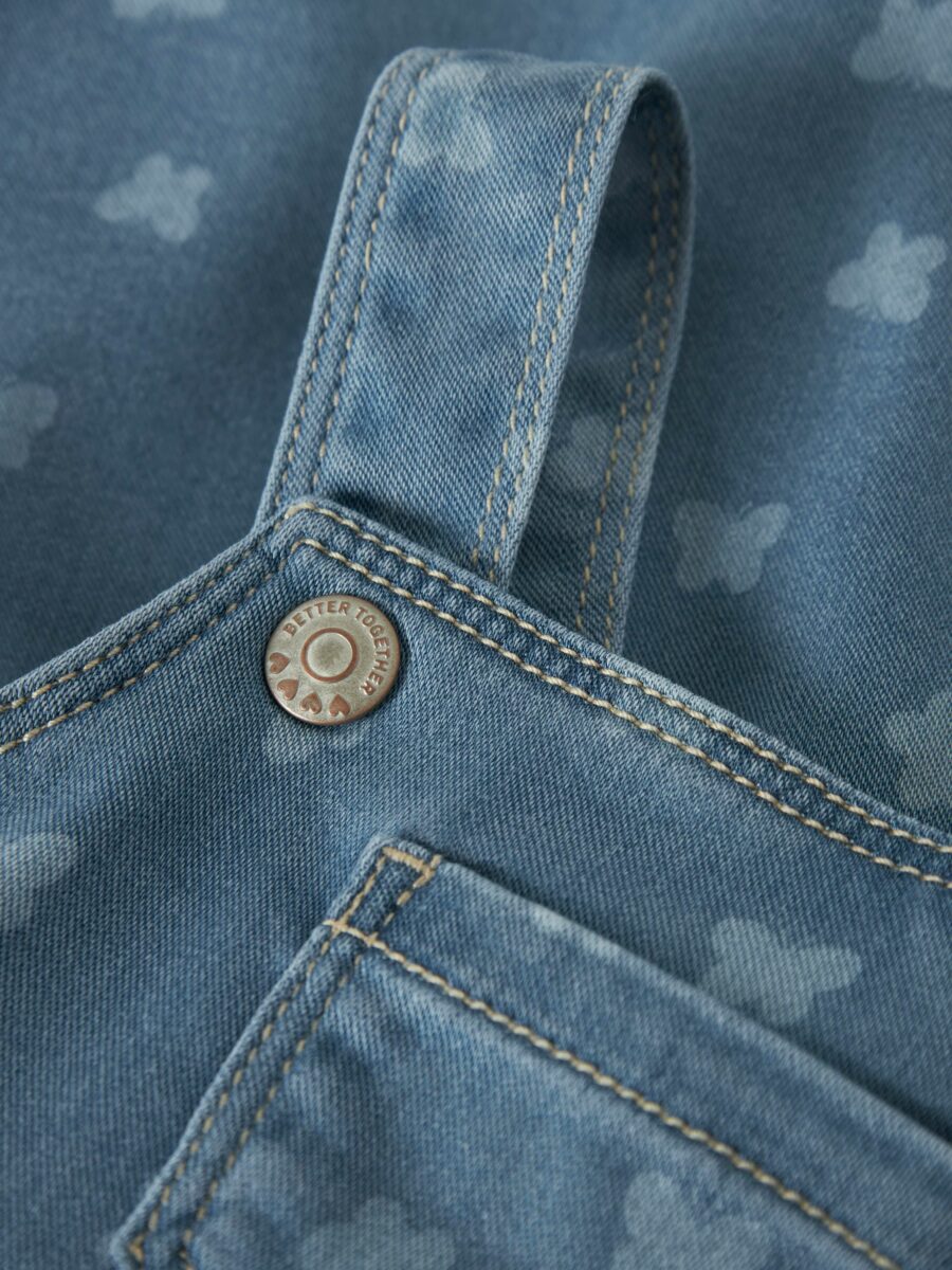 Name It - Spencer Kjole - Mille - Light Blue Denim Butterfly - Billede 2