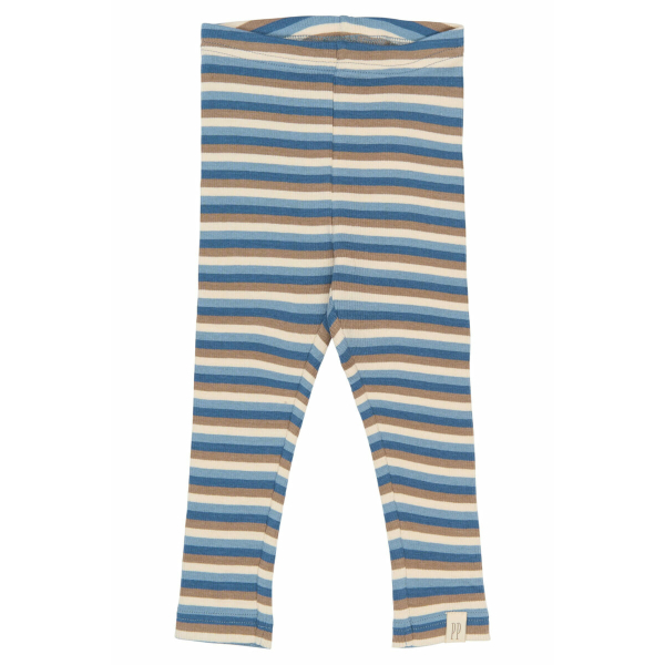 Petit Piao leggings blå stribet