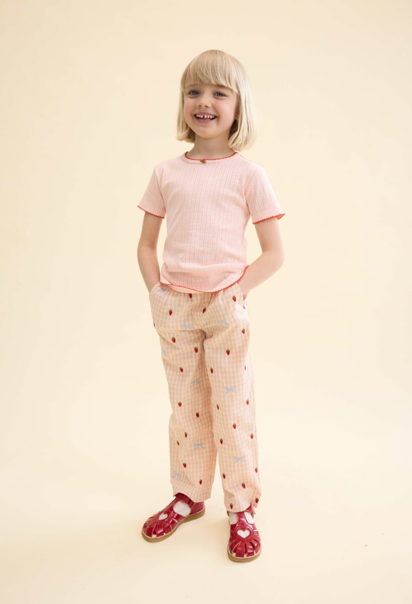 Flöss - T-shirt - Liva Pointelle - Soft Rose - Billede 2