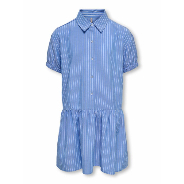 Kids Only blå stribet kjole