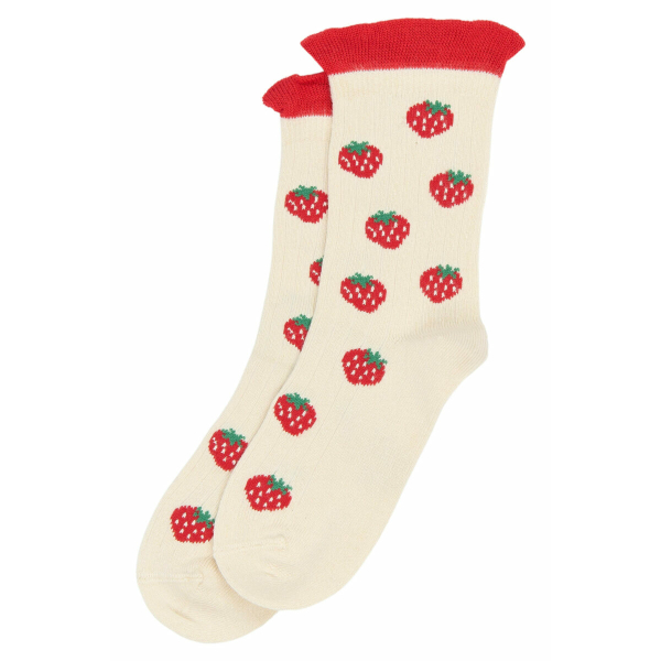 Minipop strømpe med jordbær