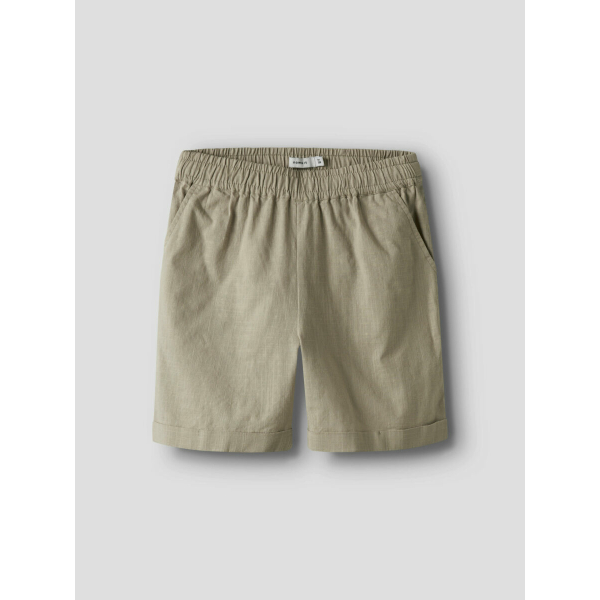 Name It sandfarvet hør shorts