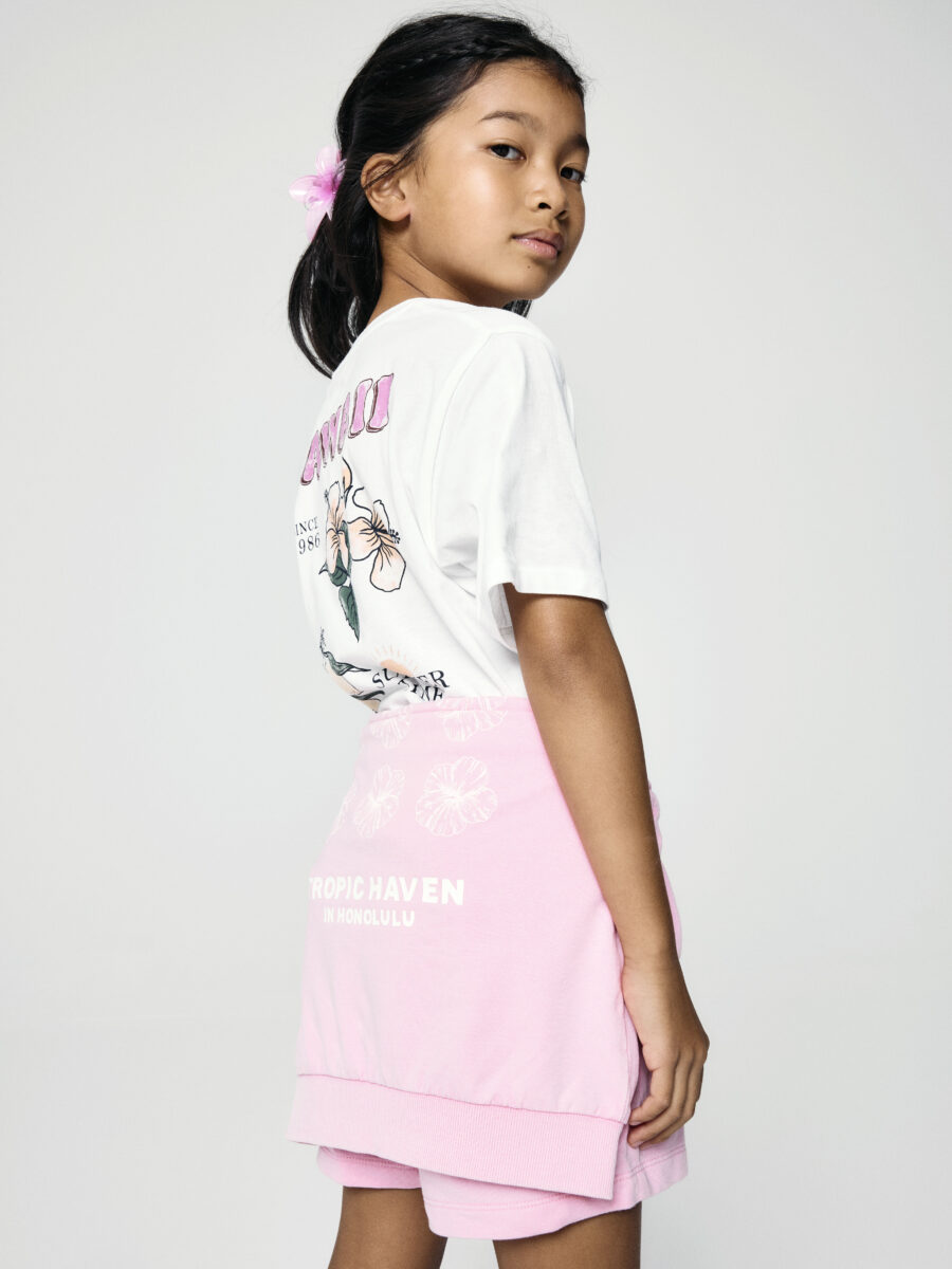 Name It - T-shirt - Hana - Bright White Summer Time - Billede 2