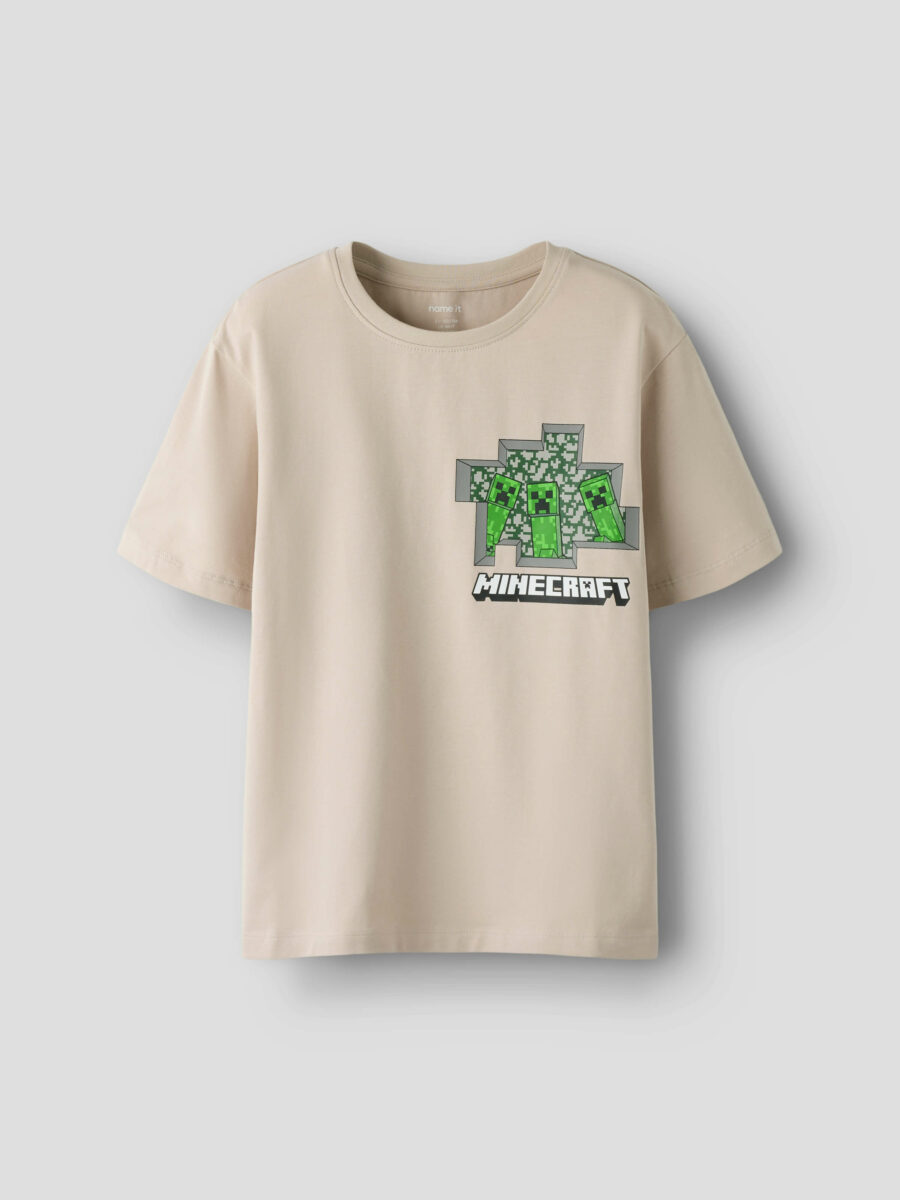 Name It - T-shirt - Asant Minecraft - Chateau Gray - Billede 2