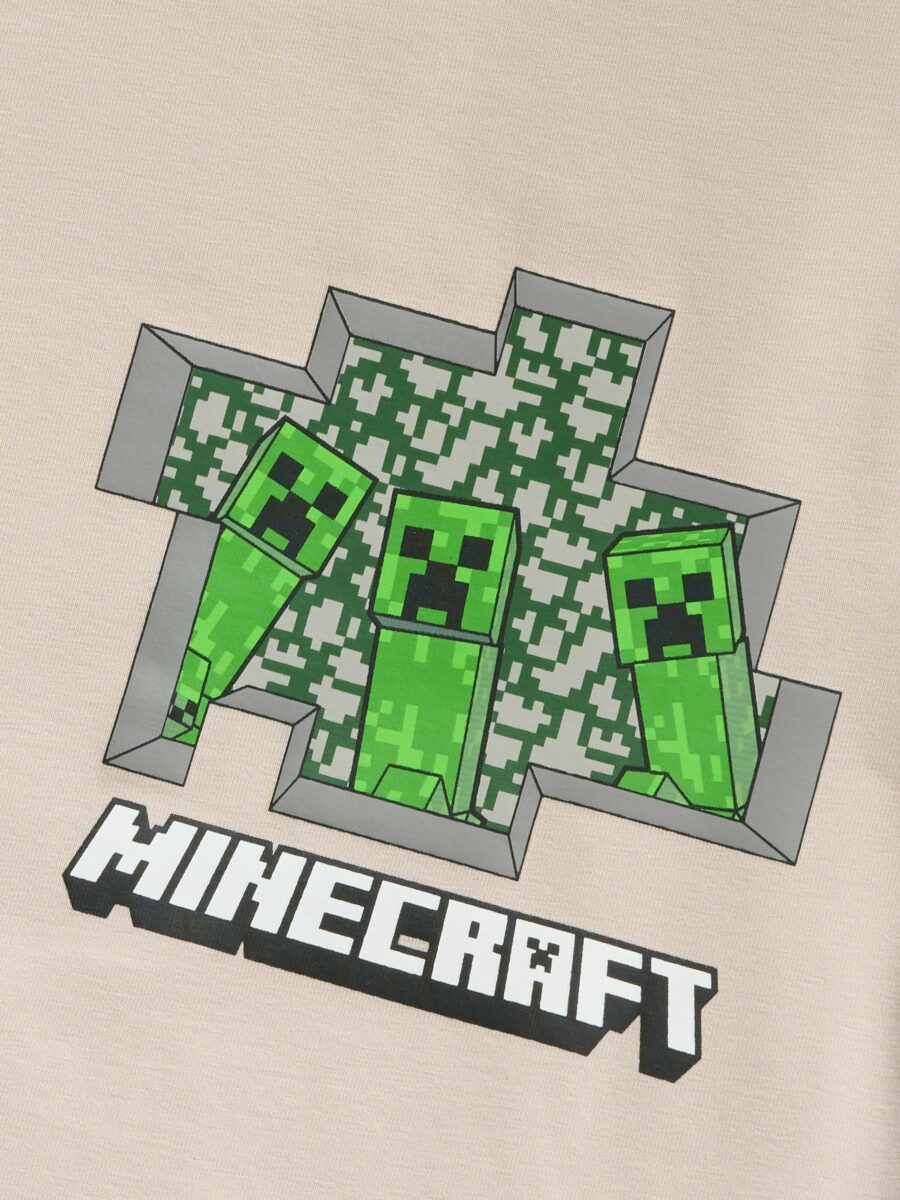 Name It - T-shirt - Asant Minecraft - Chateau Gray - Billede 3