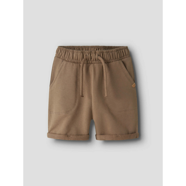 Lil' Atelier mocha sweat shorts