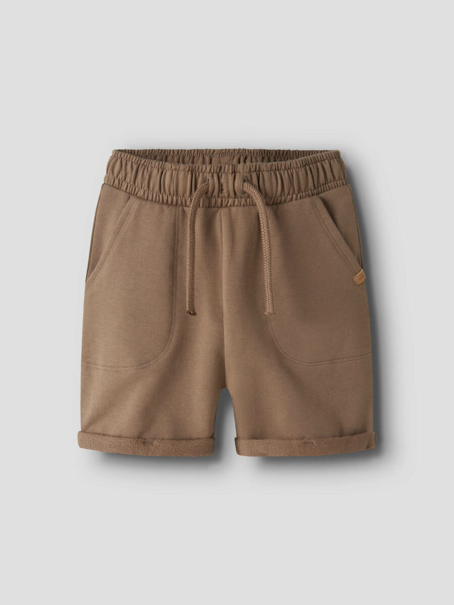 Lil' Atelier mocha sweat shorts