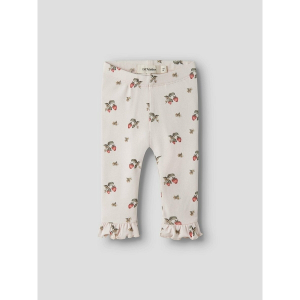 Lil Atelier leggings med jordbærprint