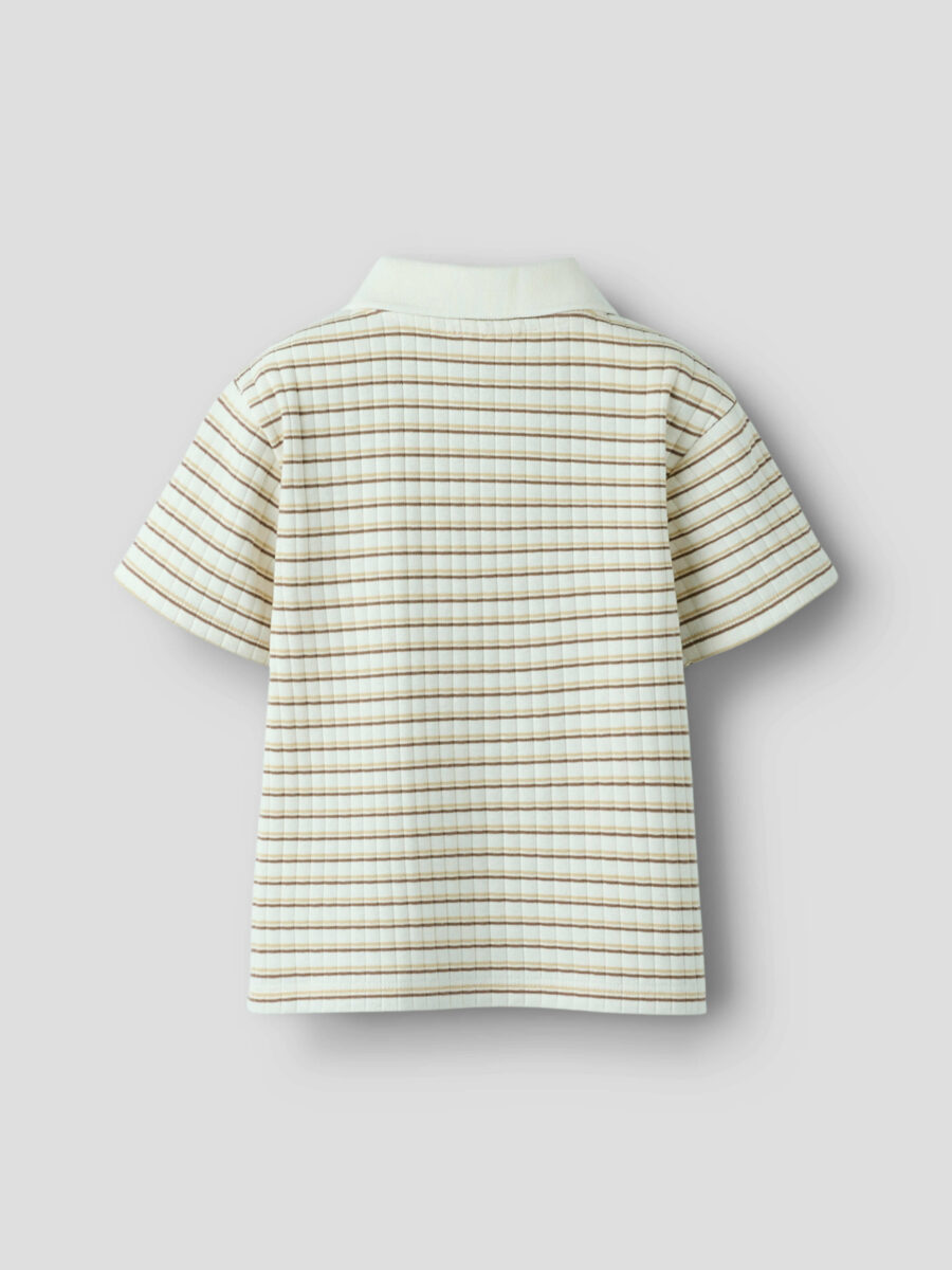 Lil' Atelier - Polo T-shirt - Haldur - Coconut Milk Coca Mocha - Billede 2