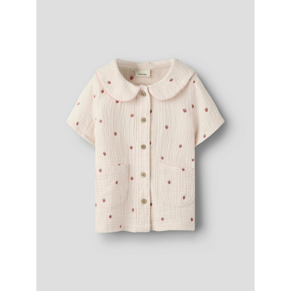 Lil' Atelier muslin kortærmet skjorte