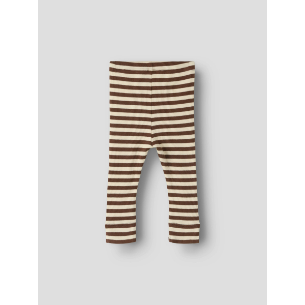 Stribede rib leggings til baby