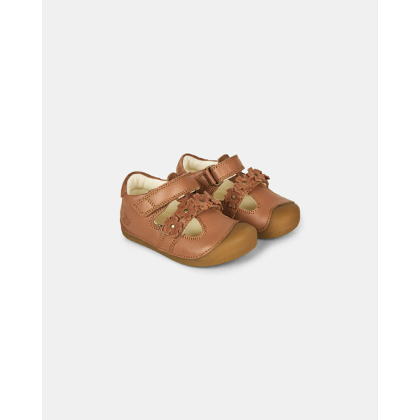 Bundgaard - Begynder Sandal - Petit Summer - Flower Cognac