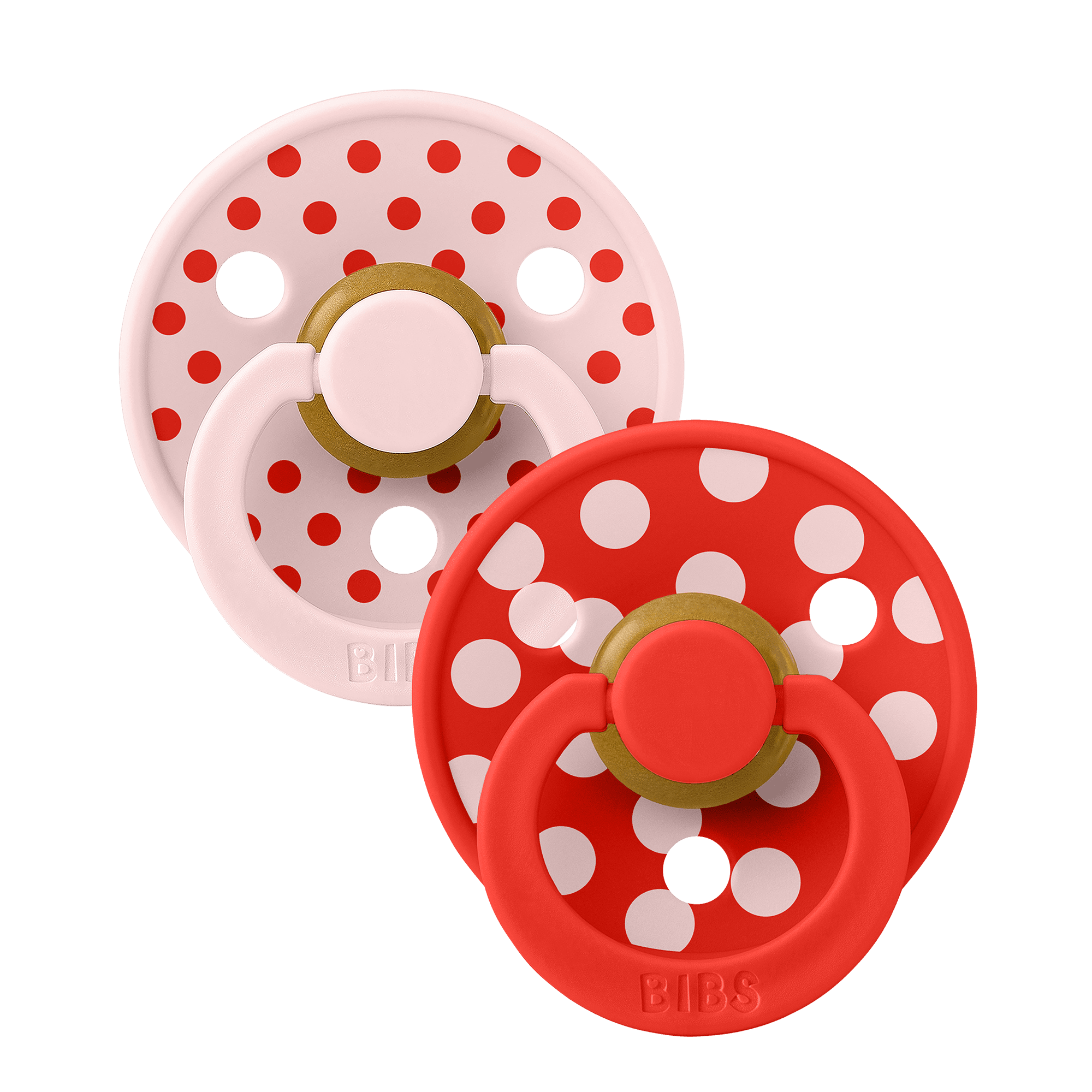 Bibs - 2-pak - Sut - Rund - Latex - Blossom Candy Apple - Billede 2