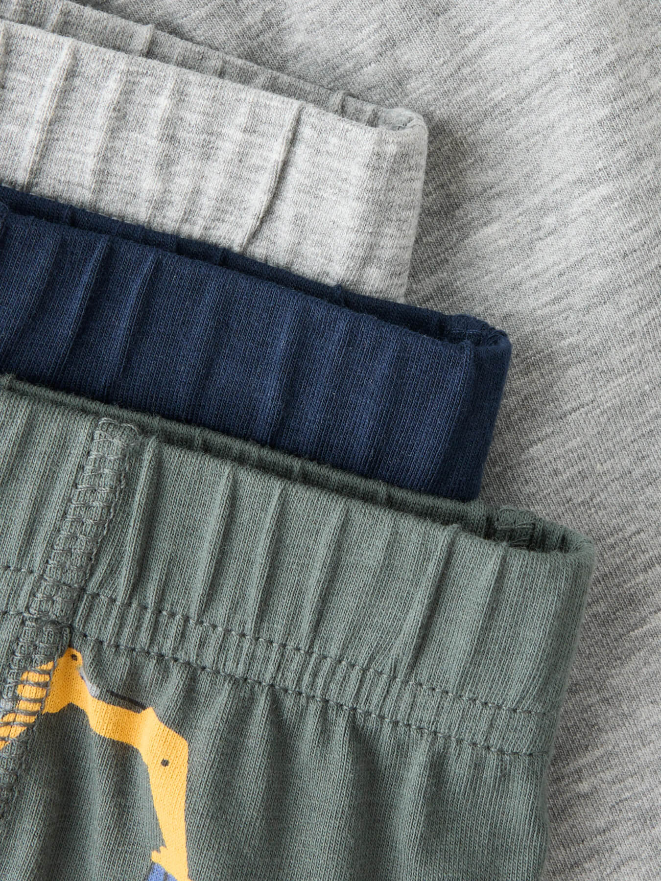 Name It - 3-pak - Tights - Excavator - Urban Chic Grey Melange Dark Sapphire - Billede 2
