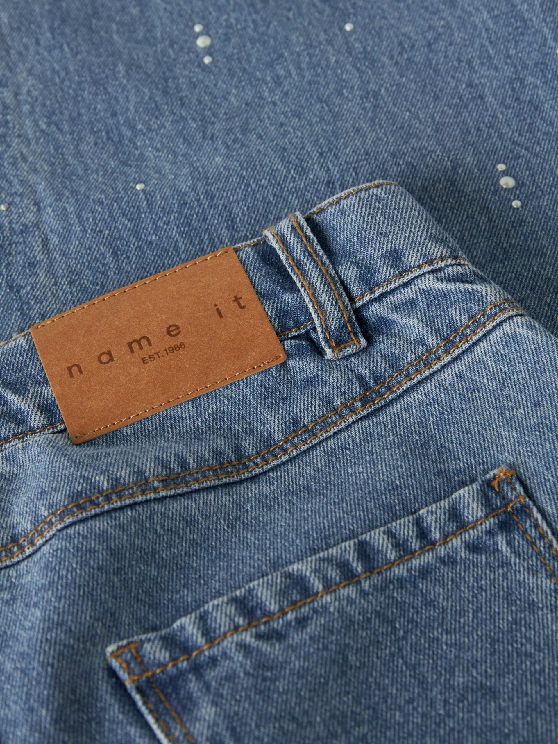 Name It - Jeans - Rose Wide Decor - Medium Blue Denim - Billede 3