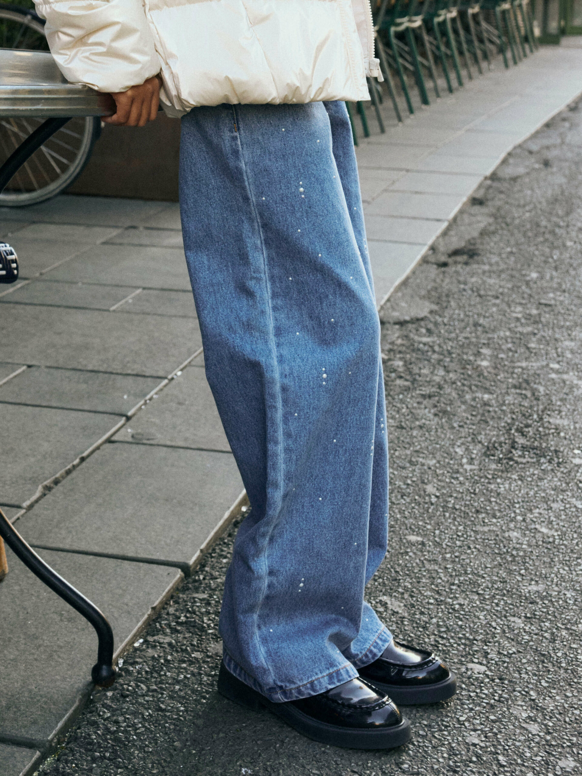 Name It - Jeans - Rose Wide Decor - Medium Blue Denim - Billede 2