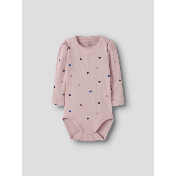 Rib body med hjerter til baby