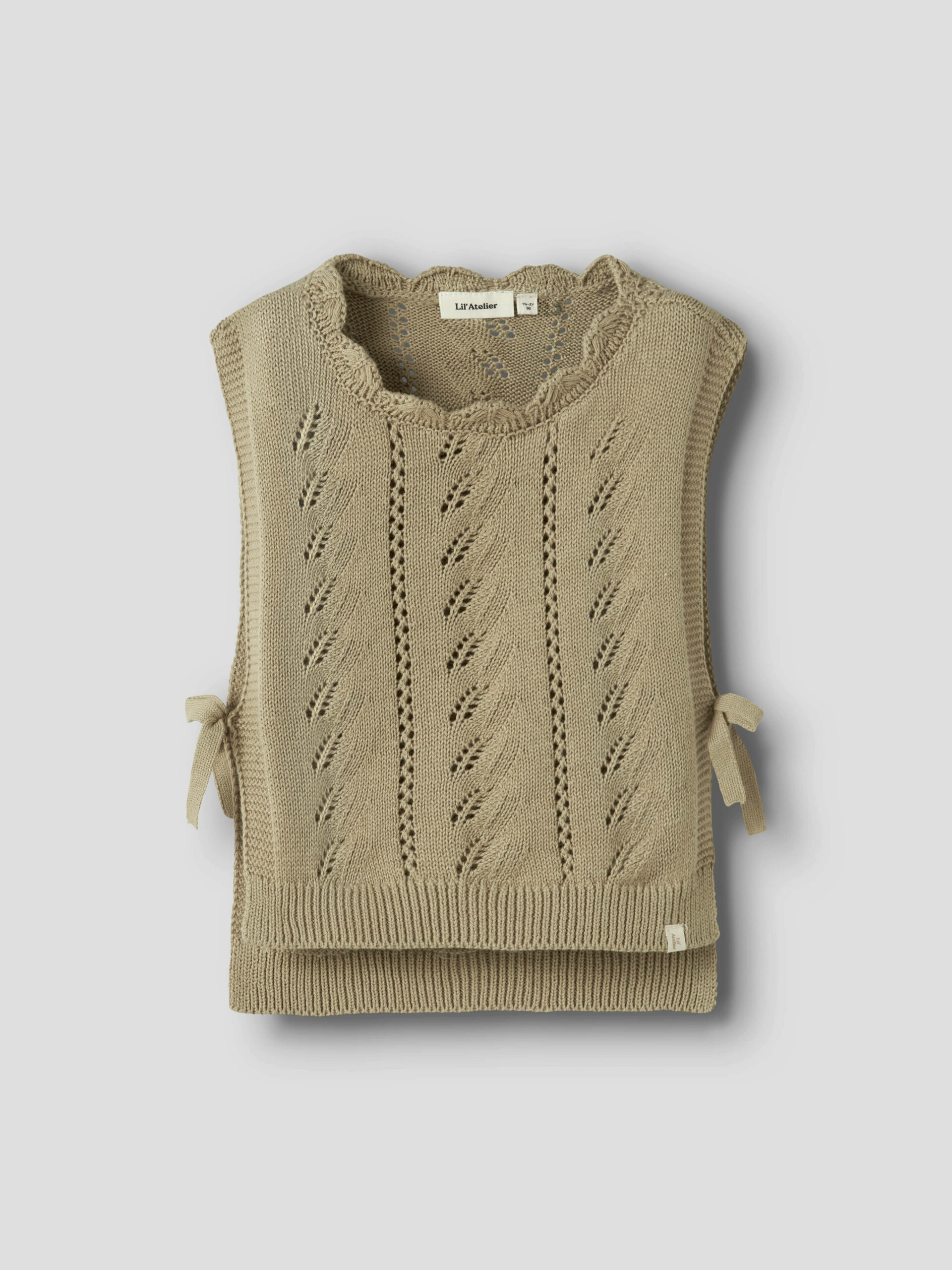 Lil' Atelier - Strik Vest - Leou - Twill - Billede 3