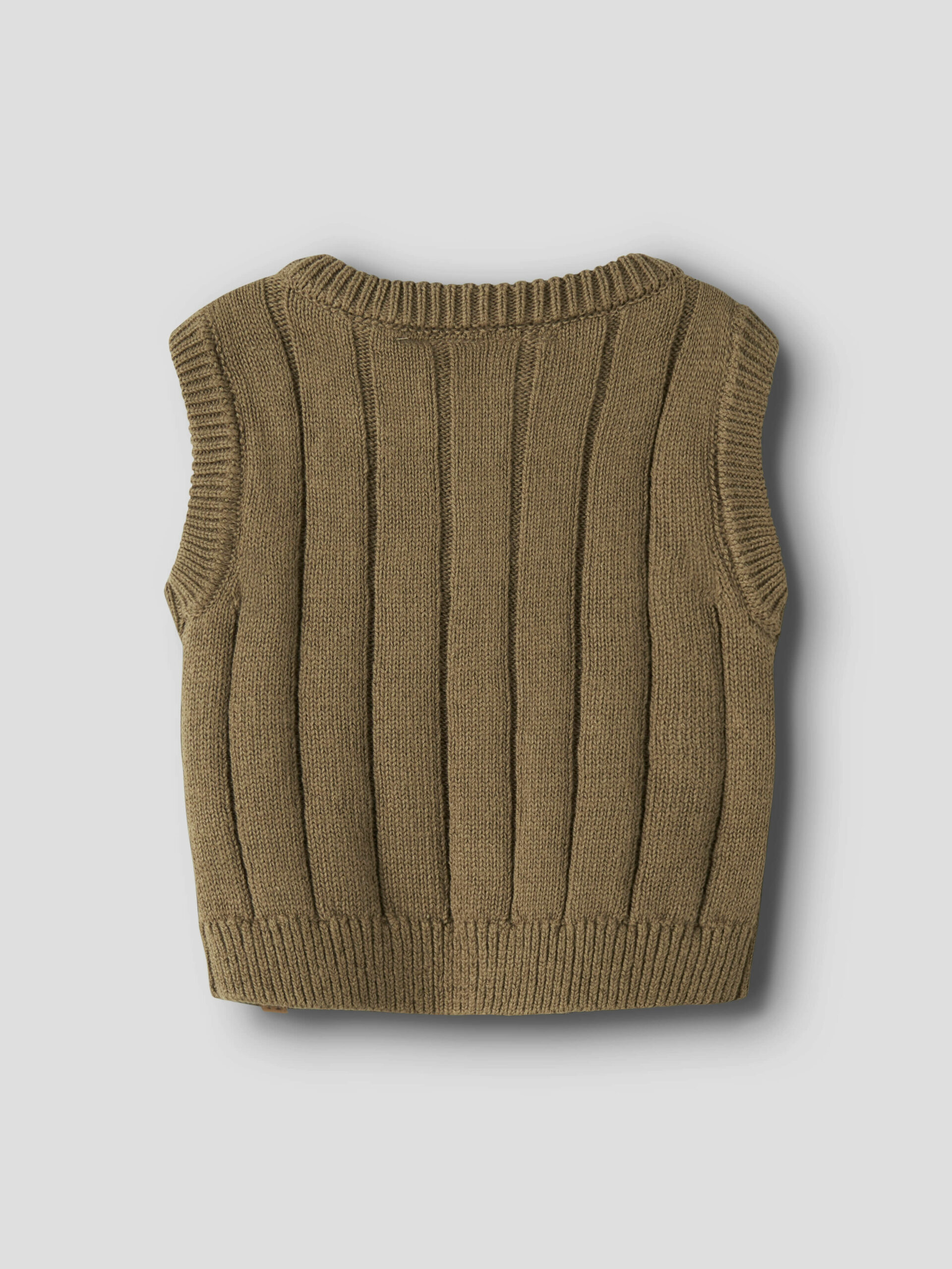 Lil' Atelier - Strik Vest - Lomon - Kangaroo - Billede 4