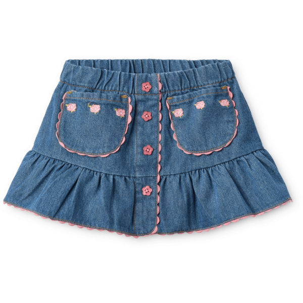 Flöss denim nederdel