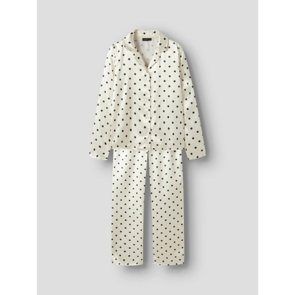 LMTD - Pyjamas - Dreamy Dot - Antique White W. Pirate Black