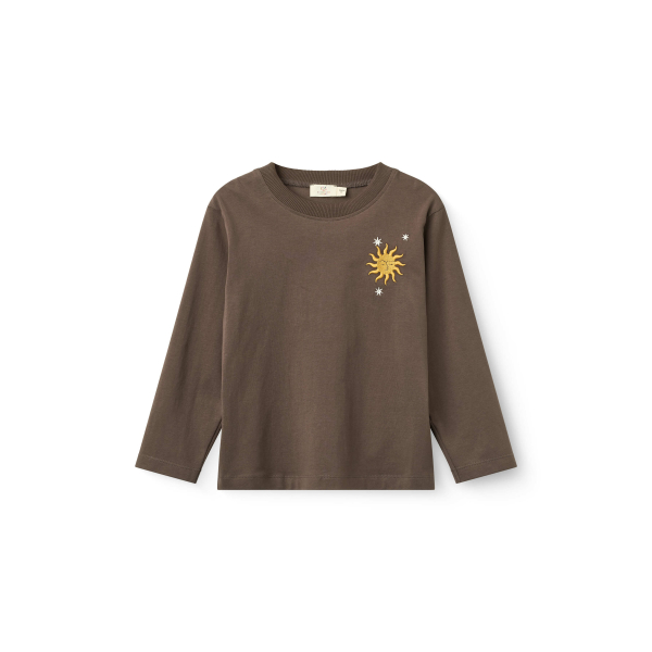Copenhagen Colors - Bluse m. broderi - Brown